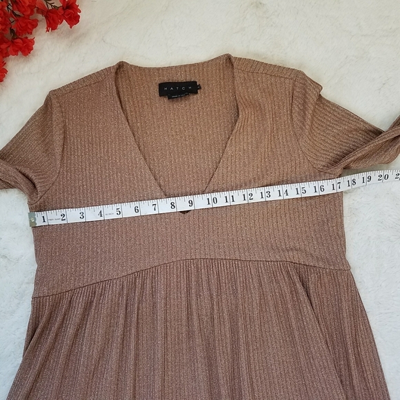 HATCH Elise Dress Maternity Shimmery Midi Dress - Picture 4 of 8